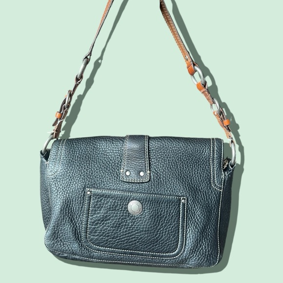 COACH 8A41 Chelsea Black Pebbled Leather Shoulder Handbag Purse Hobo - Picture 5 of 14